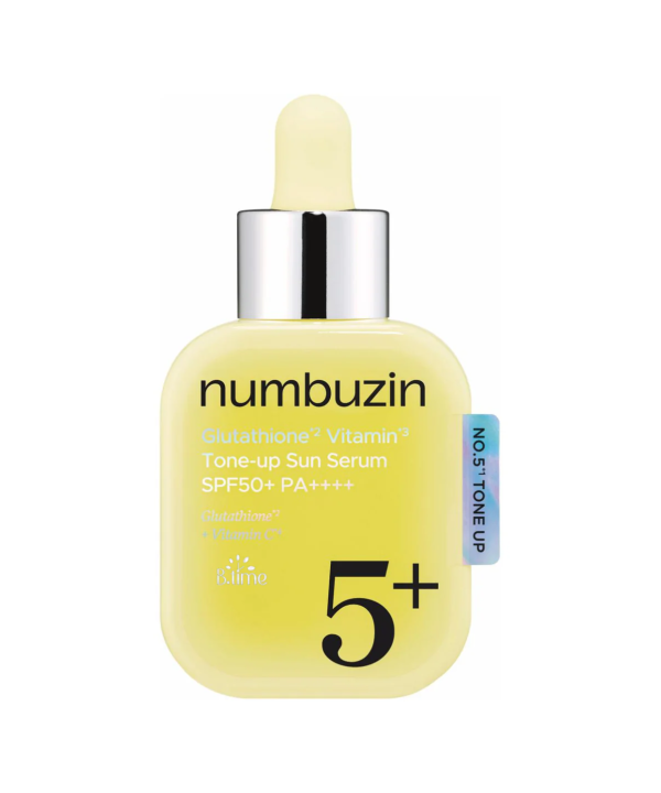 Сонцезахисна сироватка Numbuzin No.5 Glutathione Vitamin Tone-up Sun Serum SPF50+ PA++++ 30 мл
